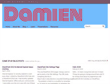 Tablet Screenshot of damien.co